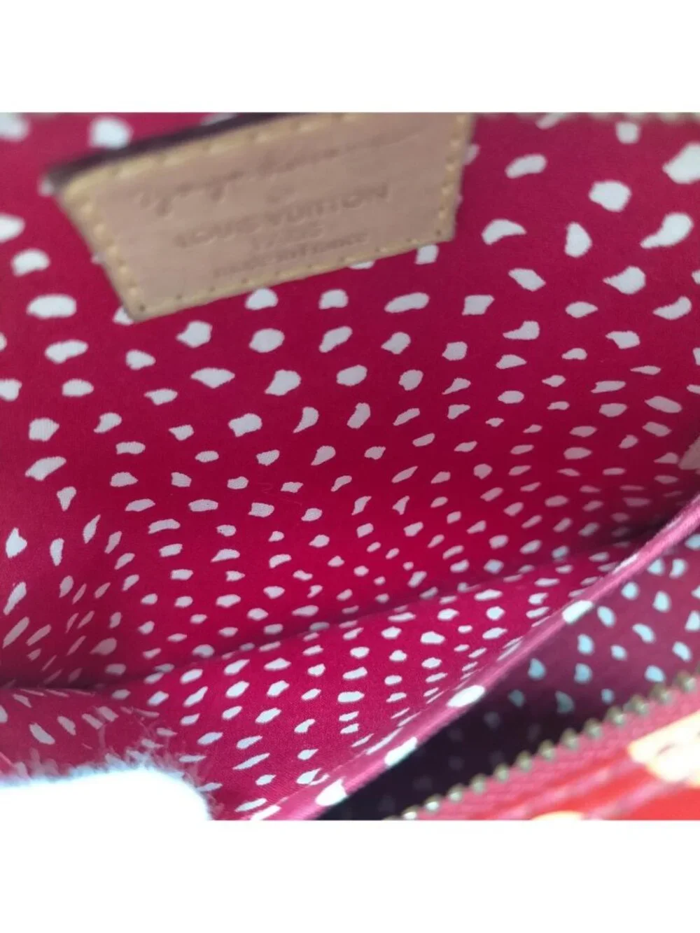 Authentic Louis Vuitton x Yayoi Kusama Papillon Monogram Dots Red Shoulder Bag